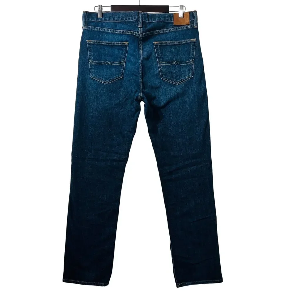 Lucky Brand Jeans Men's Size 34X32 Blue 410 Athletic Fit Straight Leg Denim